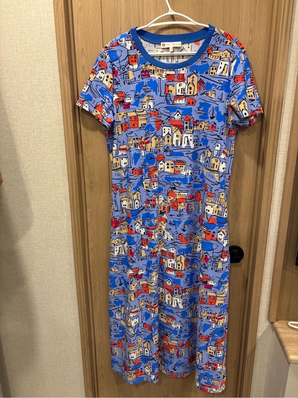 Jude Connally Maxi Dress Size XL Greece Summer Pockets